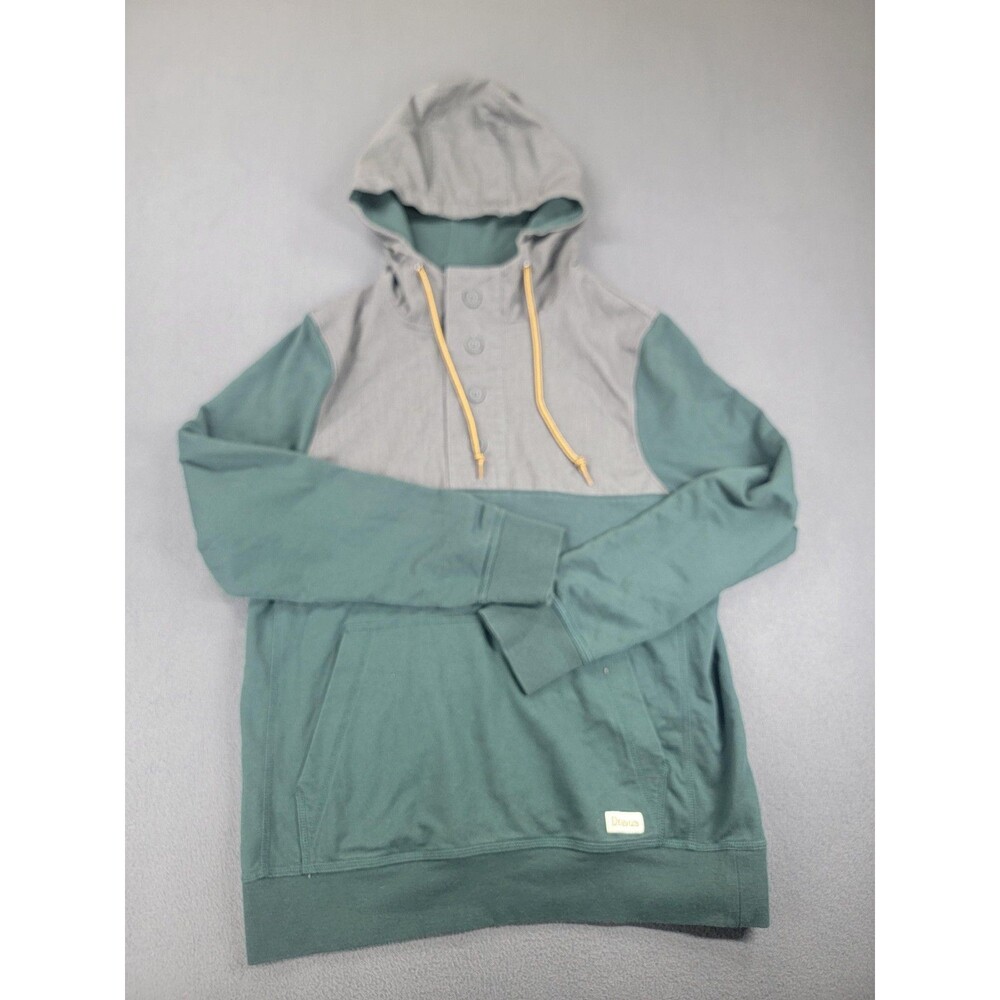 Dravus Hoodie Pullover Mens Small Button Hooded Sweatshirt Skate Casual Skater‎